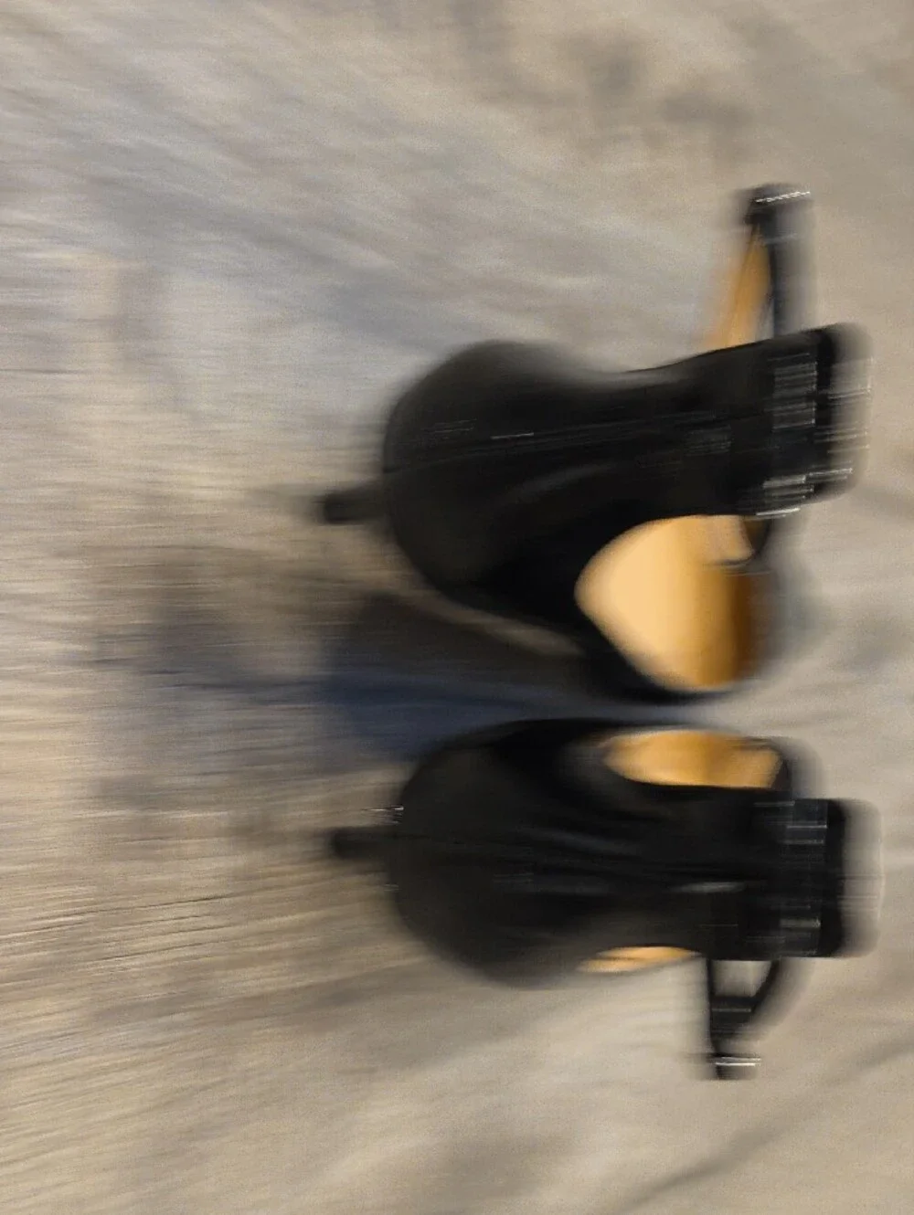 Franco Sarto Black Patent Pointed-Toe Ankle-Strap Kitten Heels - Picture 5 of 7